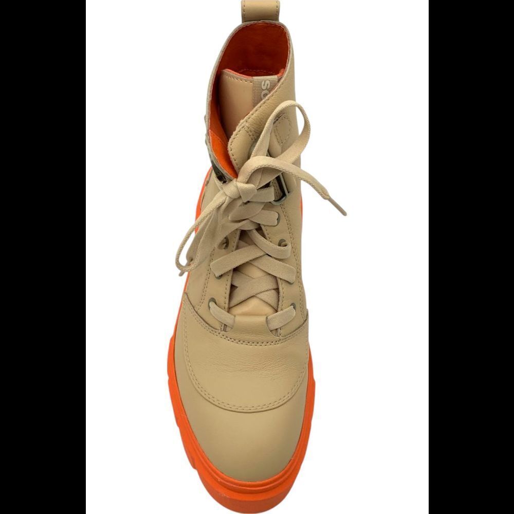 SOREL Women's Caribou X Waterproof Lace Boot Ceramic/Optimized Orange - Medium - Picture 2 of 3